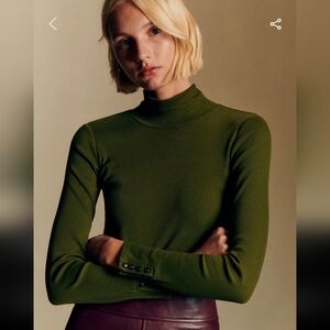 Sezane Felix Jumper Perfect Green - Size L